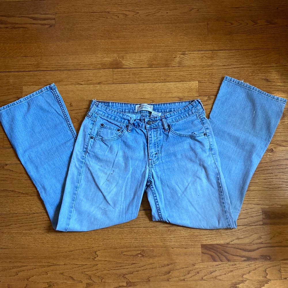 Levi Strauss blue jeans. Low rise bootcut. Size 8.